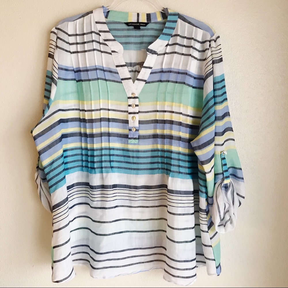 ZAC & RACHEL | Blouse Striped 2X
